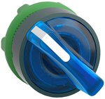 Interruptor 2 posições azul estável LED plástico padrão